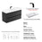 004 Series Black Wood Bathroom Vanity 9