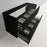 004 Series Black Wood Bathroom Vanity 7
