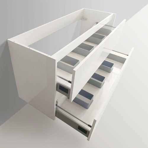 004 Series White Wood Bathroom Vanity 7