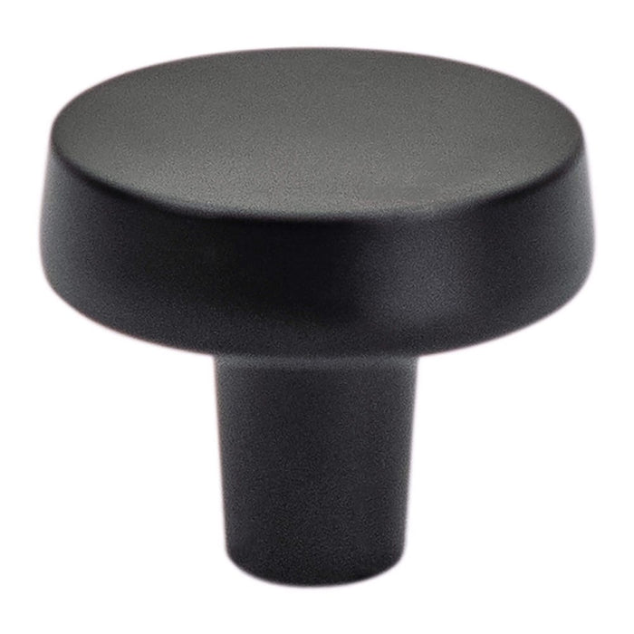 Transitional Advantage Four Zinc Matte Black Cabinet Knob  1