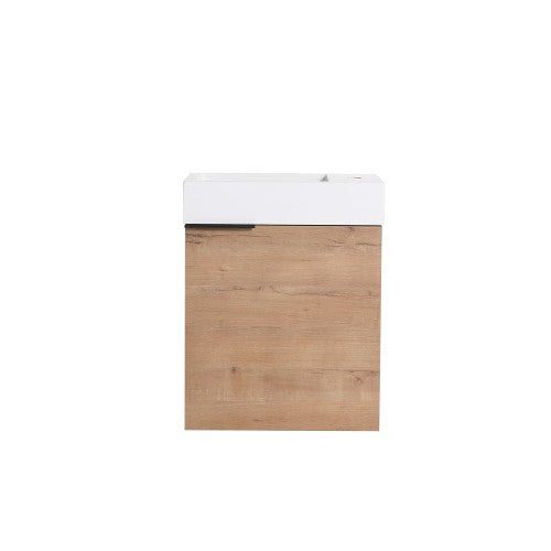 011 Series Oak Natural Wood Bathroom Vanity 8
