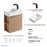 011 Series Oak Natural Wood Bathroom Vanity 11