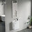 011 Series White Wood Bathroom Vanity 5