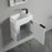 011 Series White Wood Bathroom Vanity 6