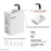 011 Series White Wood Bathroom Vanity 9