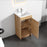 012 Series Oak Natural Wood Bathroom Vanity 6