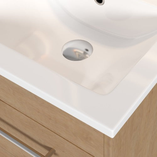 012 Series Oak Natural Wood Bathroom Vanity 9