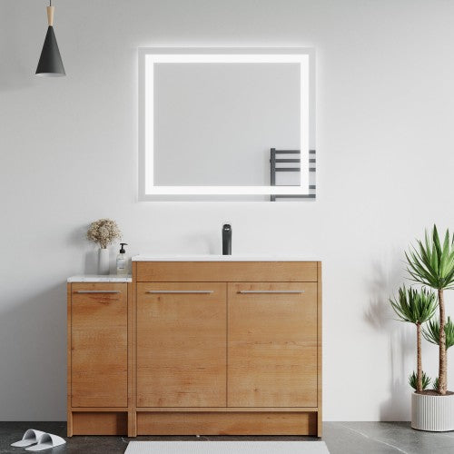 012 Series Oak Natural Wood Bathroom Vanity 8