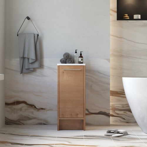 012 Series Oak Natural Wood Bathroom Vanity 7
