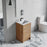 012 Series Oak Natural Wood Bathroom Vanity 2