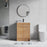 012 Series Oak Natural Wood Bathroom Vanity 10