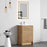 012 Series Oak Natural Wood Bathroom Vanity 9