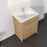 012 Series Oak Natural Wood Bathroom Vanity 1