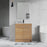 012 Series Oak Natural Wood Bathroom Vanity 2