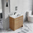 012 Series Oak Natural Wood Bathroom Vanity 3