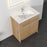 012 Series Oak Natural Wood Bathroom Vanity 1