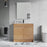 012 Series Oak Natural Wood Bathroom Vanity 2