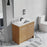 012 Series Oak Natural Wood Bathroom Vanity 4