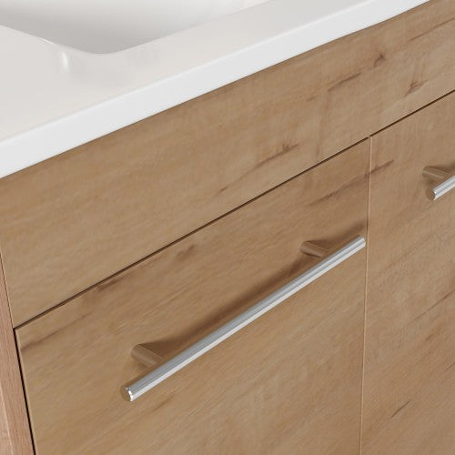 012 Series Oak Natural Wood Bathroom Vanity 12
