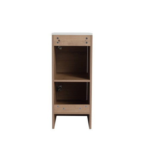 012 Series Oak Natural Wood Bathroom Vanity 14