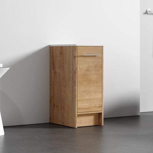 012 Series Oak Natural Wood Bathroom Vanity 2