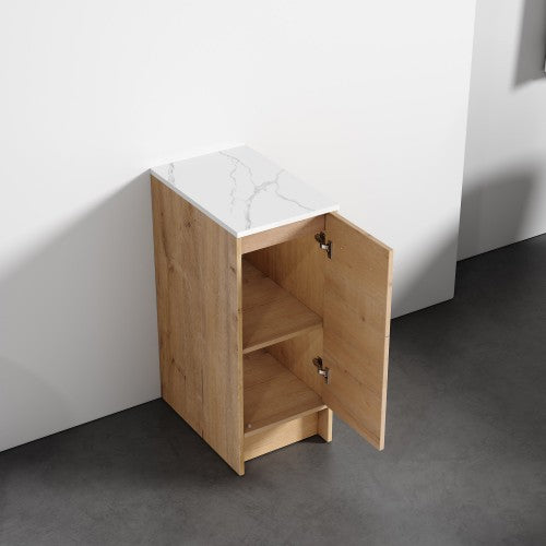 012 Series Oak Natural Wood Bathroom Vanity 1