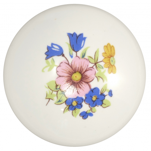 Porcelain Ceramic Cabinet Knob Bouquet 3
