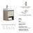 015 Series Grey Ashtree Wood Bathroom Vanity 3