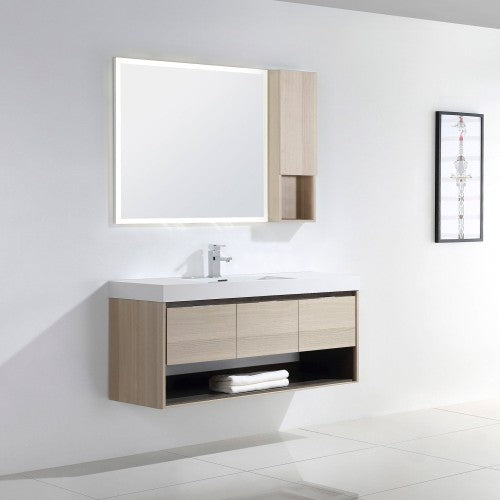 015 Series Grey Ashtree Wood Bathroom Vanity 1