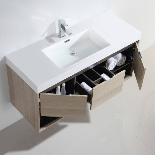 015 Series Grey Ashtree Wood Bathroom Vanity 2