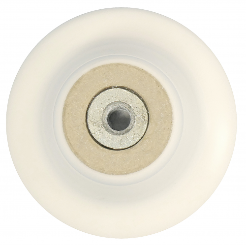 Porcelain Ceramic Cabinet Knob White with gold ring 3