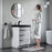 Black Aluminum & Glass Bathroom Mirror 4