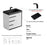 024 Series White Plywood with Melamine Bathroom Vanity 8