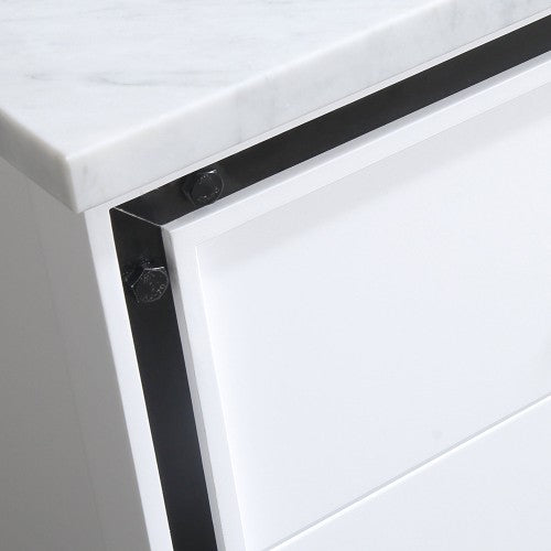 028 Series White Wood Bathroom Vanity 5