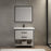 Grey Aluminum Bathroom Mirror 2
