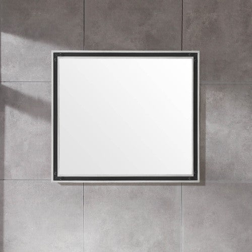 Grey Aluminum Bathroom Mirror 1