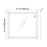 Smoky Oak Aluminum Bathroom Mirror 3