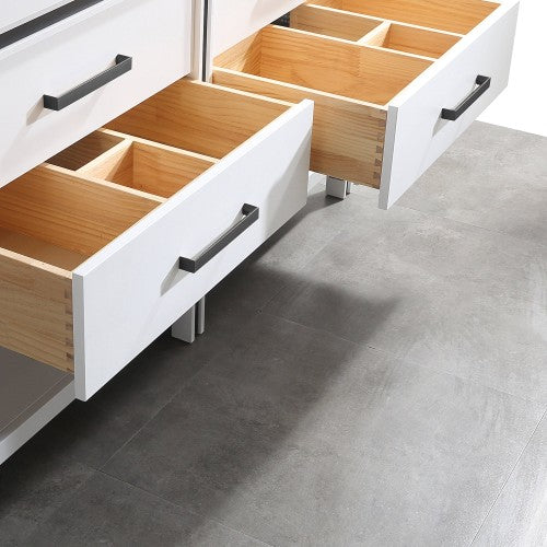 028 Series White Wood Bathroom Vanity 4