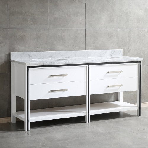 028 Series White Wood Bathroom Vanity 10