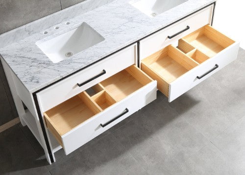 028 Series White Wood Bathroom Vanity 11