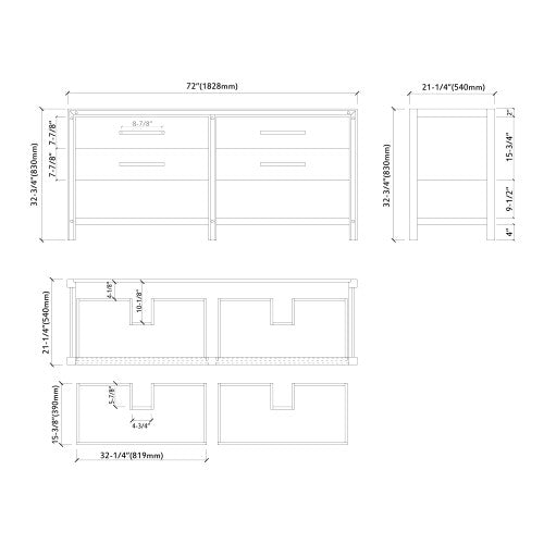 028 Series White Wood Bathroom Vanity 13