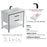028 Series White Wood Bathroom Vanity 6