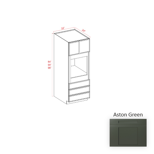 Slim Shaker Style Wood Aston Green Oven Cabinet Aston Green 1