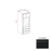 Slim Shaker Style Wood Iron Black Oven Cabinet Iron Black 1