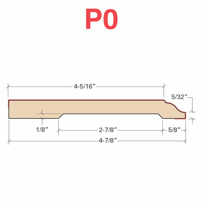 Standard Color Wood White Paint Grade Colonial Base UV Coated 2