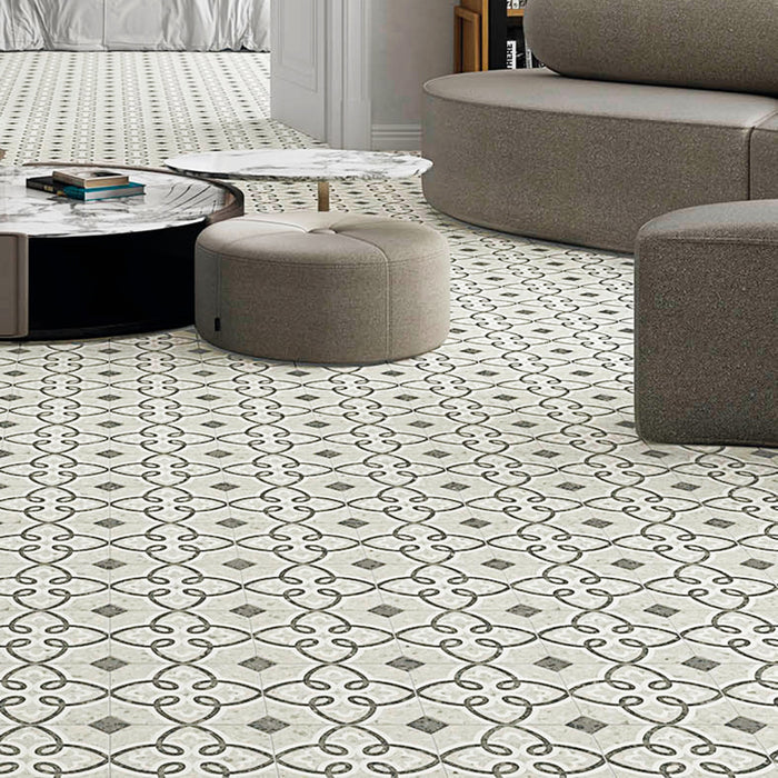 Riviera Porcelain Octagon Garde Gris Tile Matte 2