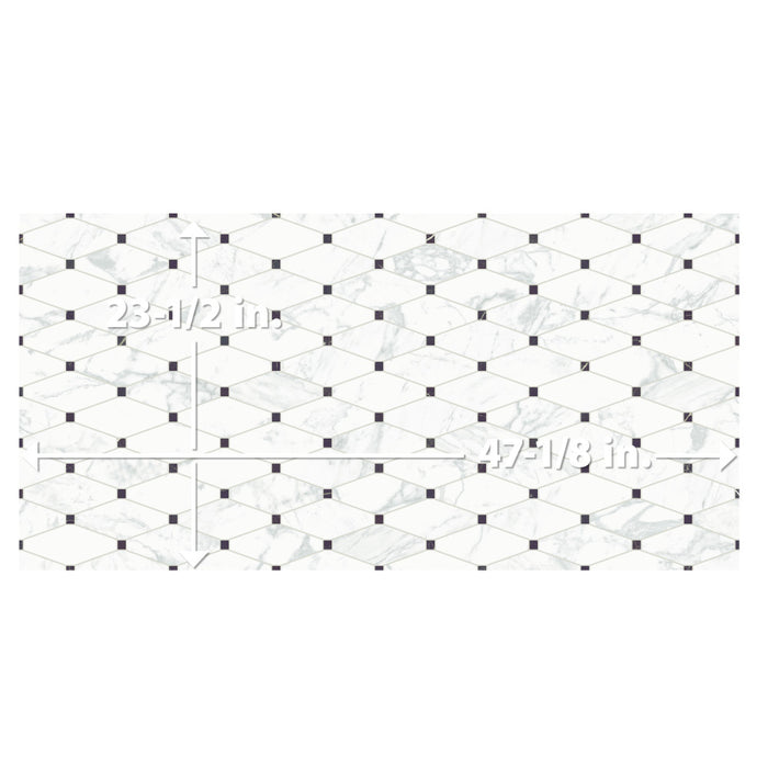 Reve Porcelain Octogone Deco Tile Matte 9