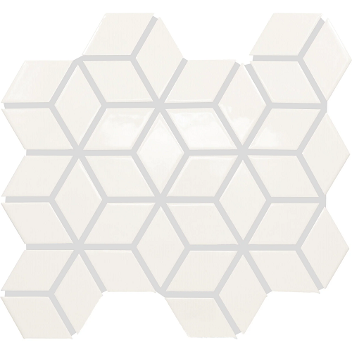 Color Wheel Retro Ceramic Arctic White 0790 Mosaic Matte 1