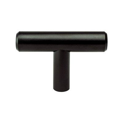 Tempo Steel Black Cabinet Knob  1