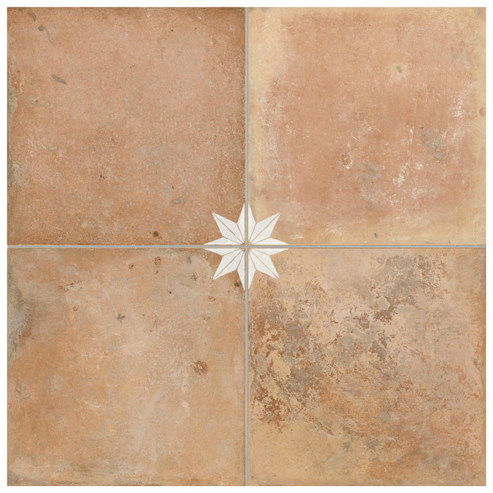 Kings Porcelain Nonna with White Star Tile Mixed 3